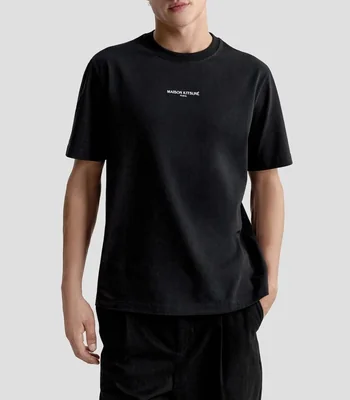 Playera cuello redondo manga corta lisa Hombre