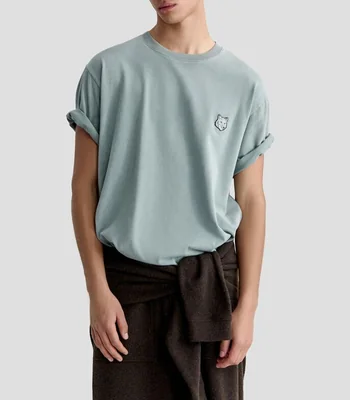 Playera cuello redondo manga corta lisa Hombre