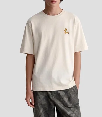 Playera cuello redondo manga corta lisa Hombre