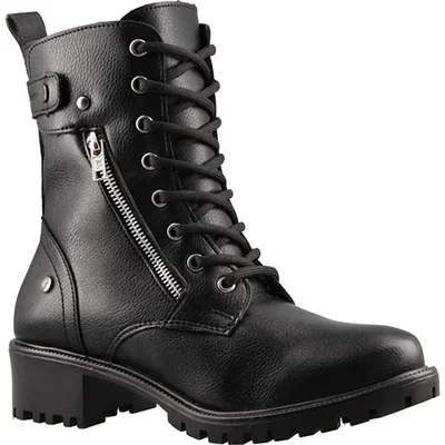 Bota de combate con agujetas y cierre lateral color negro ETNIA 544 ROMEO NGO 22/26