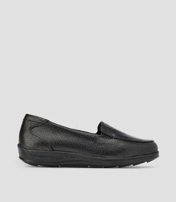 Mocasines en piel con plataforma Mujer