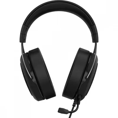 Audífonos Gamer Corsair HS60 CA-9011228-NA color Negro Haptic Bass Alámbrico USB