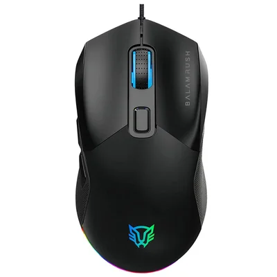 Mouse Gamer Balam Rush Raptor Plus Mg2 Ergonómico Alámbrico 7200dpi 6 Botones Rgb Usb Negro Br-945851