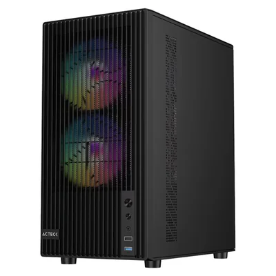 Gabinete Acteck Zyron Gc606 Micro Atx 3 Fan Frgb Ac-943819