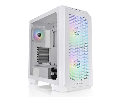 Gabinete Thermaltake View 300 Mx Snow / Atx/e-atx/micro Atx/mini-itx, Usb 3.0, Sin Fuente, 3 Ventiladores Argb, Blanco