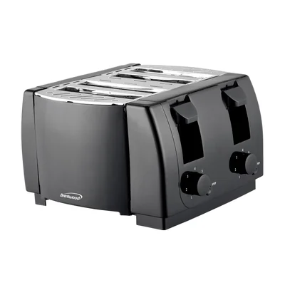 Tostadora Brentwood Ts-285 Negra 4 Rebanadas 1300 W - Venta Internacional.