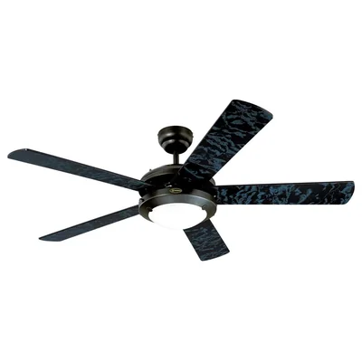 Ventilador Westinghouse 78016 Comet Negro Control Cadena 52 Pulgadas