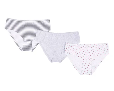 Pantaleta Lovest Blanca con Estampados para Mujer 3 Piezas