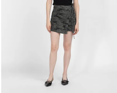 Short Falda Bebe Camuflado para Mujer