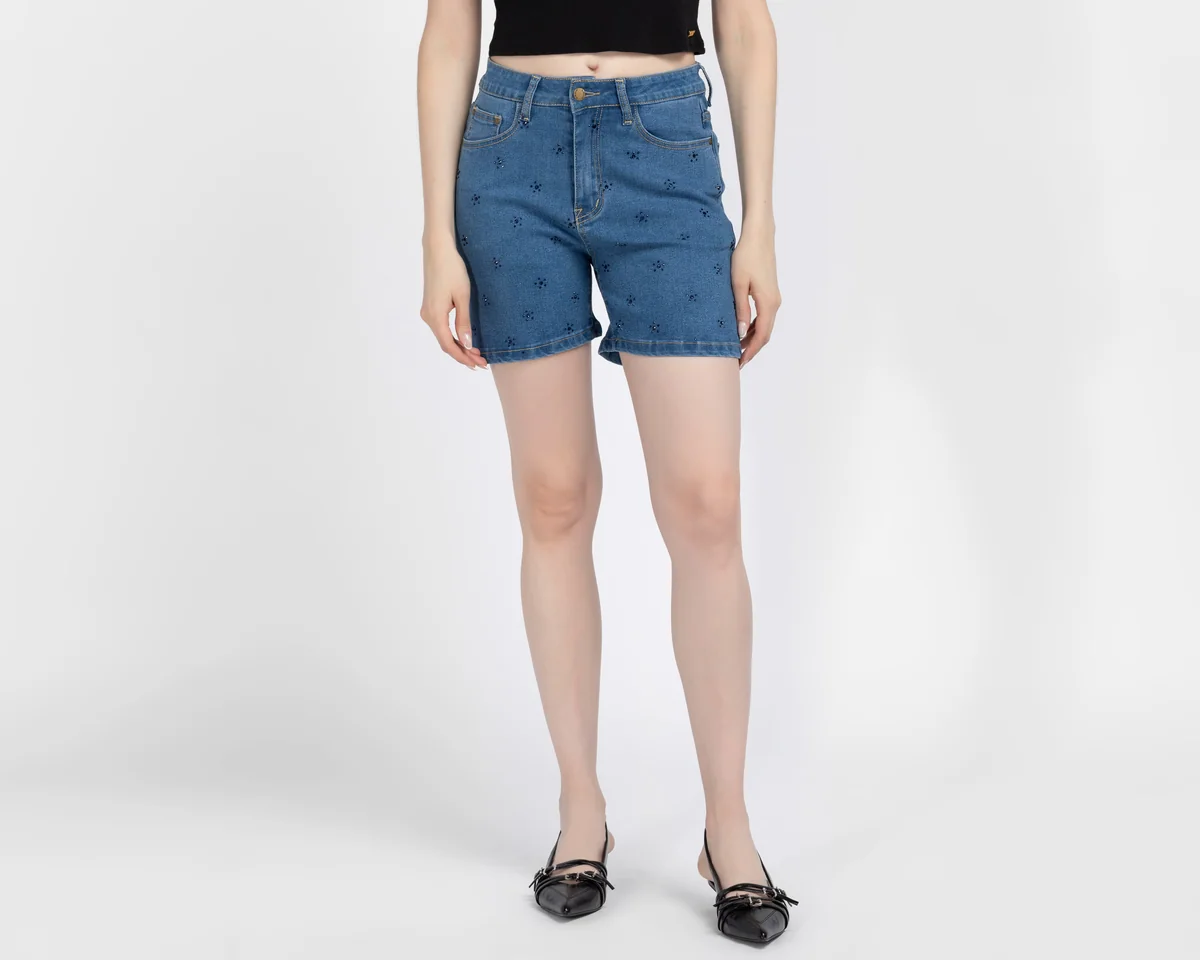 Short Bebe con Pedrería para Mujer