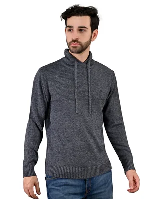 Lee Suéter Con Capucha Para Hombre En Color Azul Marino Con Gris.