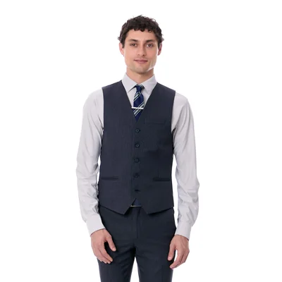 Chaleco Vittorio Forti Formal New Slim Fit Cuadros 5 Botones Para Caballero