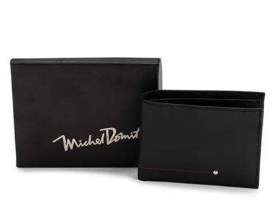 Cartera de Piel para Hombre Michel Domit Negra