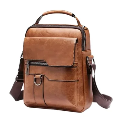 Bolso Bandolera Mariconera Hombre Color Café