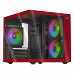 Gabinete Xtreme PC Gaming CDXT3700RD, Mini-Tower, Micro-ATX/Mini-ITX, USB 2.0/3.0, sin Fuente, 3 Ventiladores Instalados, Rojo