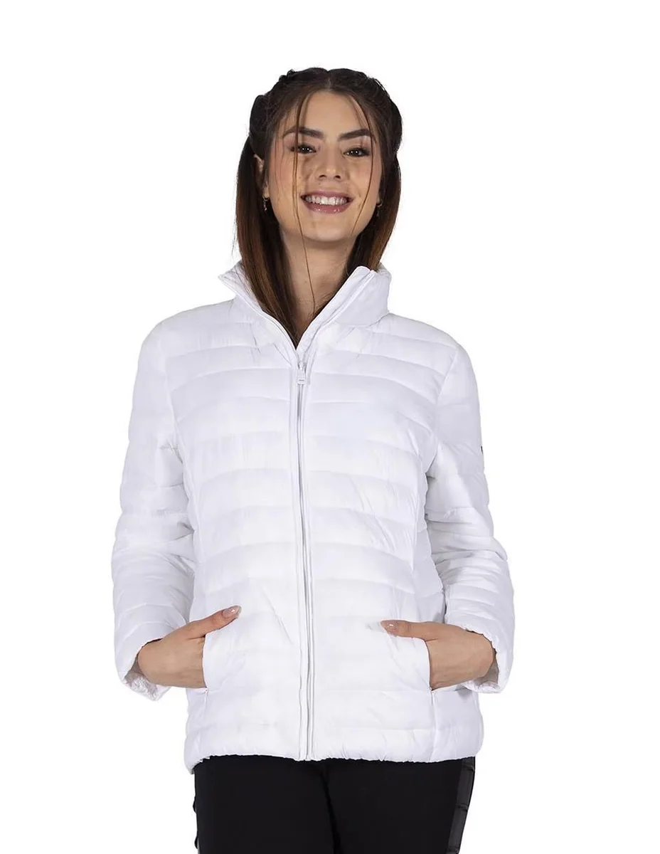 Chamarra acolchada Alysh impermeable para mujer M Blanco