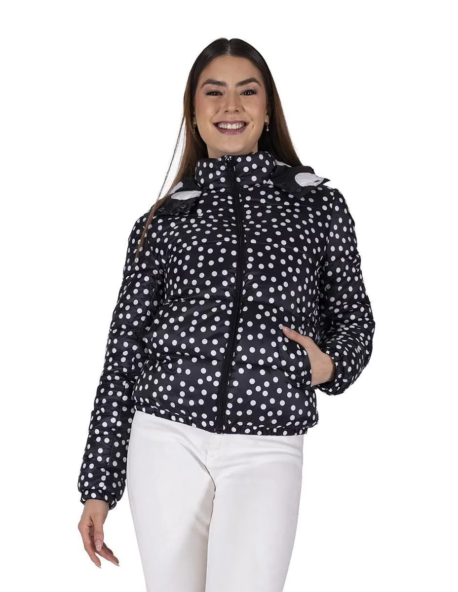 Chamarra acolchada Alysh impermeable para mujer XCH Negro