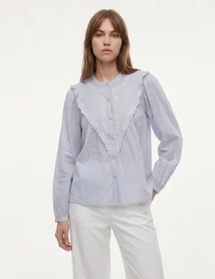 Blusa manga larga para mujer