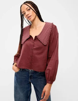 Blusa manga larga para mujer