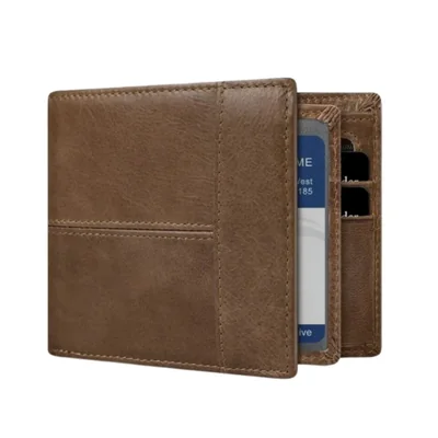 Cartera Hombre Antirrobo Rfid Color Café