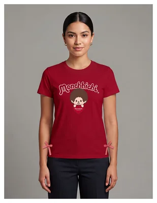 Playera manga corta colección caricatura cuello redondo para mujer