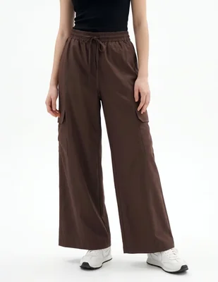 Pantalón cropped amplio para mujer