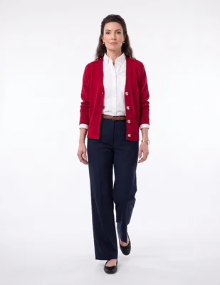 Suéter cuello V para mujer