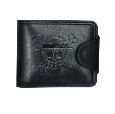 Cartera One Piece Luffy Anime para Caballero Caballero Negro