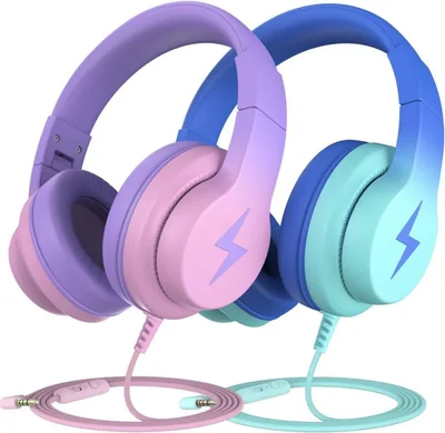 Auriculares infantiles Candy Bila, auriculares con cable supraaurales