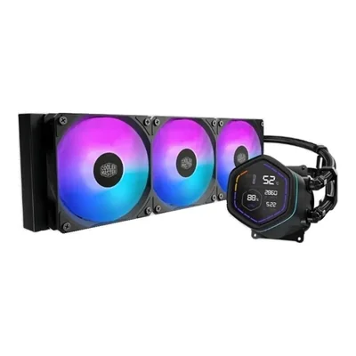 Disipador de Enfriamiento Líquido Cooler Master MasterLiquid Core NEX Digital Series 360, ARGB, Negro, Gamer