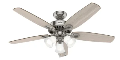 Ventilador de techo Hunter 132 cm 5 palas níquel cepillado