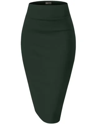 Falda Hybrid & Company KSK45002 Hunter por debajo de la rodilla
