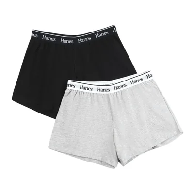 Shorts Hanes Originals para mujer - Pack de 2