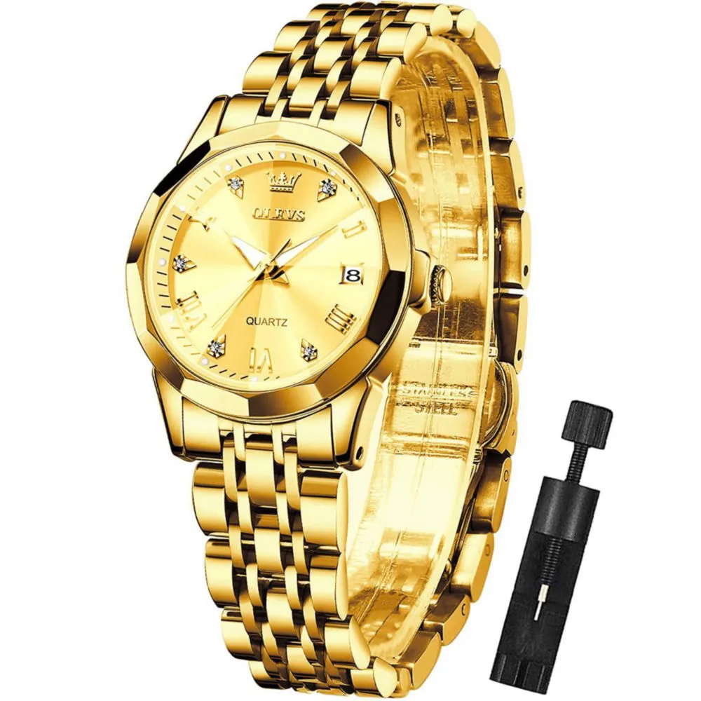 Reloj JIANDUN acero dama ajustable