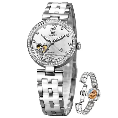 Reloj OLEVS acero elegante dama dorado