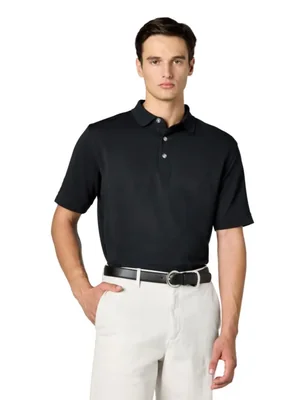 Camisa polo para hombre Callaway Opti-Dri Stretch Ottoman negro