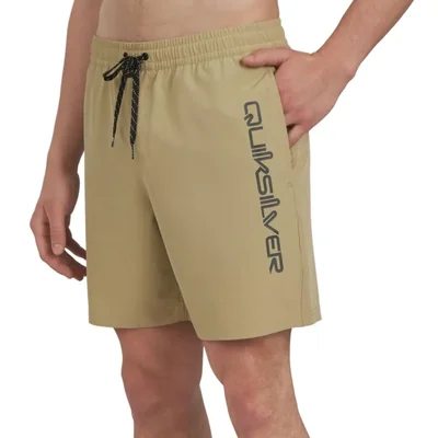 Pantalones de baño Quiksilver ajuste regular color sólido - Talla grande