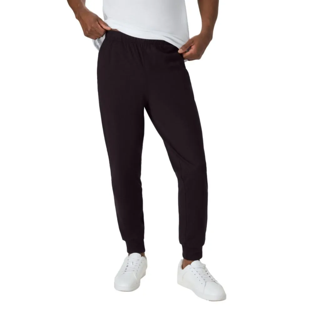 Joggers Hanes 78 cm Negro de Algodón con Bolsillos