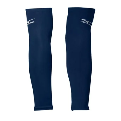 Mangas de brazo Mizuno azul marino talla única (OSFM) 2 unidades