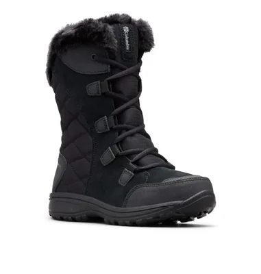 Bota Columbia Ice Maiden II negro/gris talla 8.5
