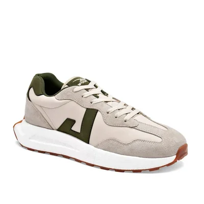 Apoort Tenis urbano para hombre beige olivo Cod. 136332
