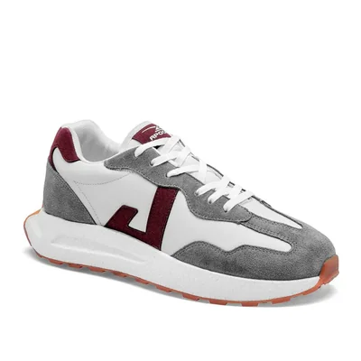 Apoort Tenis urbano para hombre blanco gris vino Cod. 136333