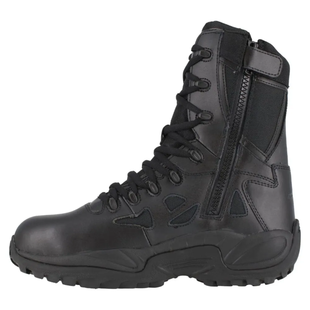 Bota Reebok Rapid Response 9.5 M negra con puntera compuesta