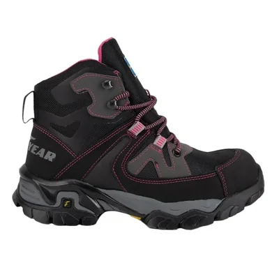 Botas de trabajo Goodyear Negro/rosa Mujer Tallas #23.5 y #25