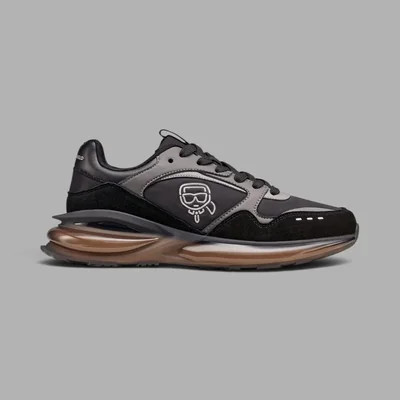 Tenis Karl Lagerfeld Hombre Negros Gris Zapatillas Casuales Suela Capsula Aire Confort Lujo Urbano Moda Calzado Original