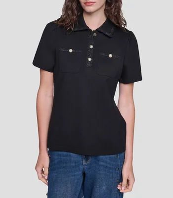 Blusa fantasía manga corta Mujer