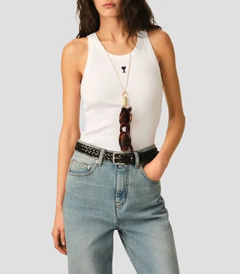 Tank Top liso sin mangas Mujer