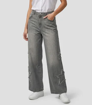 Jeans amplio Mujer