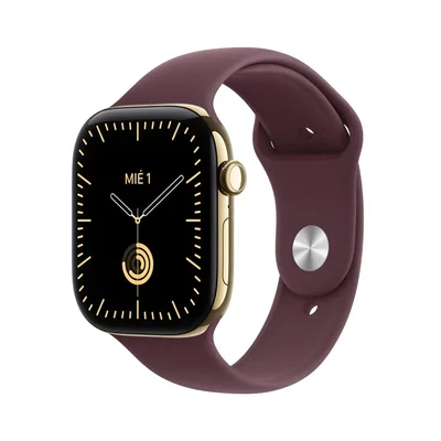 Apple Watch Series 12 Gps + Cellular Titanio Oro Radiante 46 Mm Borgoña M/l
