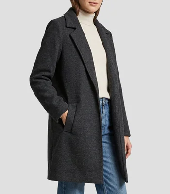 Abrigo Midi abierto Mujer